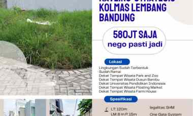 Tanah Kavling Cluster Kolmas Lembang Bandung Strategis Bebas Banjir