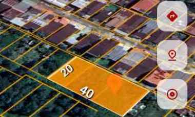 Tanah Dijual 800 m2 40x20 . 3 SHM. Lokasi Serdam. Komplek Korpri