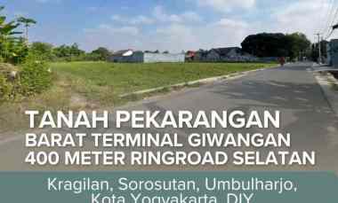 Tanah Pekarangan di Sorosutan 400 meter Ringroad Selatan Barat Uad 4