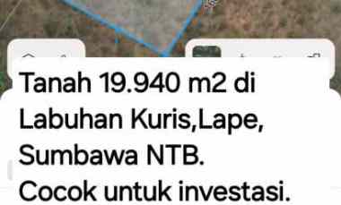Dijual Tanah 19.940 m2 di Labuhan Kuris Lape Sumbawa NTB