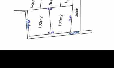 Dijual Tanah Luas 203 M