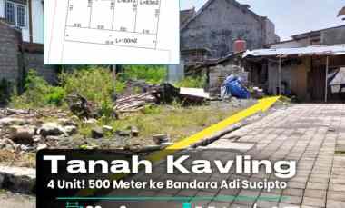 Tanah Kavling Strategis 500 meter ke Bandara Adisucipto jl Nasional