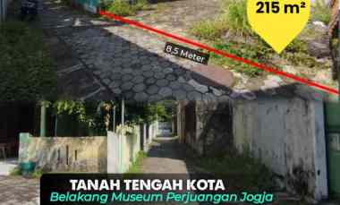 Tanah Strategis.di Mergangsan, Tengah Kota Jogja Belakang Museum Perj