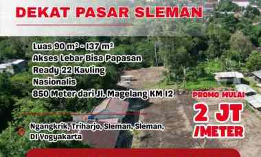 Tanah Murah di Kawasan Ramai Utara Pemda Sleman, Prospek Nilai Tanah N