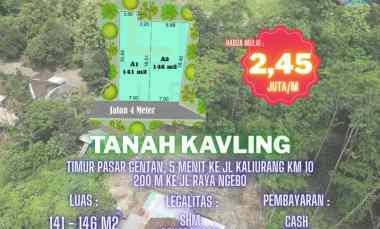 Tanah Kavling 2 Jutaan Timur Jakal km 10 200 M ke jl Raya Ngebo