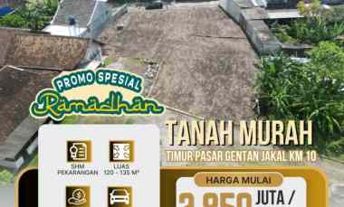 Tanah 2 Jutaan di Timur Pasar Gentan Jakal KM 10 SHM Pekarangan
