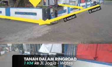 Tanah Strategis dalam Ringroad Jogja, Ngestiharjo 1 km ke jl. Wates