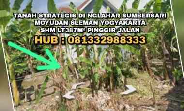 Tanah Strategis di Nglahar Sumbersari Moyudan Sleman Diy Shm Lt387m P