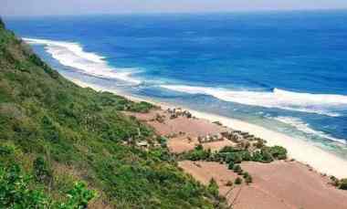 Dijual 2,97 Ha. Los Tebing Nyang Beach, jl. Batu Lesung Pecatu