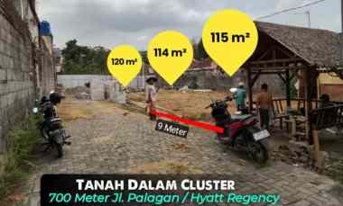 Tanah dalam Cluster di jl. Nglempongsari 700 meter Hotel Hyatt jl