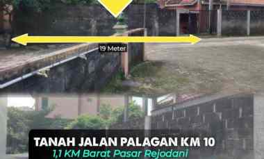Tanah Strategis di jl. Palagan km 10, Sleman 1,1 km Barat Pasar Rejod