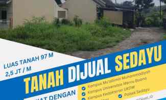 Tanah Dijual Jogja Sedayu jl Wates Mercu Buana Muallimin Ukdw