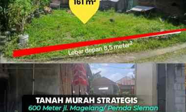 Tanah Murah Strategis dekat Pemda Sleman Mall Sch 600 meter ke jl