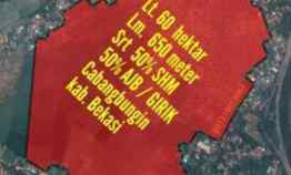 Tanah Dijual di Jl. Raya Cabangbungin Ds Jayalaksana Kab. Bekasi