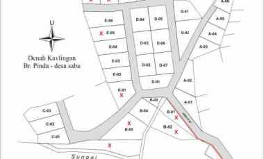 Dijual Lahan Kavling Harga 345 Jutaan di Pinda - Saba - Bali