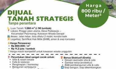 Dijual Tanah Garut di Kawasan Darajat, Pasir Wangi Strategis