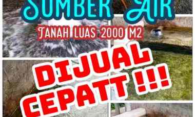 Dijual Tanah Ada Sumber Air 2000m2 dekat Wisata Ponggok Klaten 1,1 M Neg
