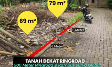 Tanah Kavling di Potorono, Jogja Mepet Ringroad 500 Mter Kampus Surya