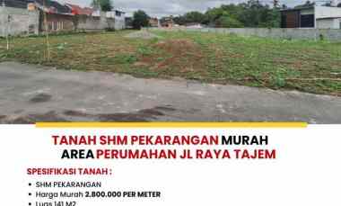 Tanah Shm Pekarangan Luasan Terakhir, Area Perumahan jl Raya Tajem Sle