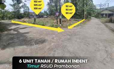 dijual tanah rsud prambanan
