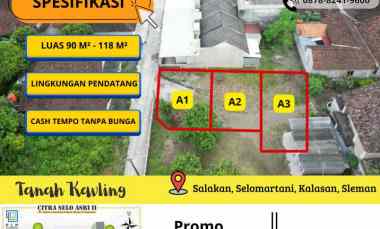 Turun Harga Tanah Kalasan Murah Utara Dawet Ringin Pak Bardi