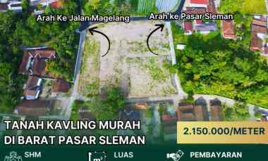 Tanah Kavling Sleman Barat hanya 5 menit dari Polres Sleman