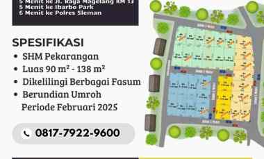 Tanah Murah Sleman, 5 menit dari jl. Raya Magelang No Minus