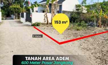 Tanah Cluster Area Adem Timur jl. Kaliurang km 12,5 650 meter Pasar J