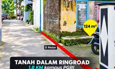 Dijual Tanah dalam Ringroad di 1,8 km Selatan Kampus Upy / Ikip Pgri