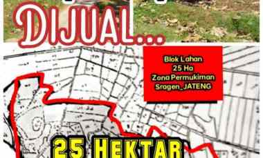 dijual tanah sragen jateng