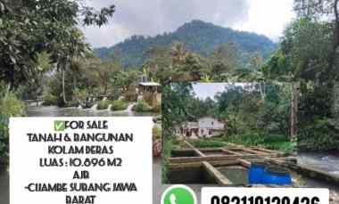 Tanah dan Bangunan Kolam Deras, Cijambe Subang Jawa Barat