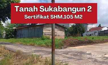Dijual Tanah Sukabangun Ll jl Abussama
