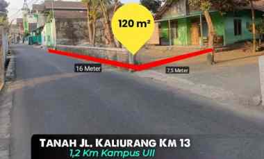 Tanah Mangku Aspal Cocok untuk Kos Mepet Kampus Uii, Jakal km 13 1