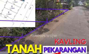 Tanah Kavling Minggir Jogja dekat Mang Engking Lt 128 m2 SHM