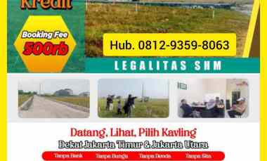 Tanah Kavling Tarumajaya Bekasi dekat ke Jakarta Timur dan Utara