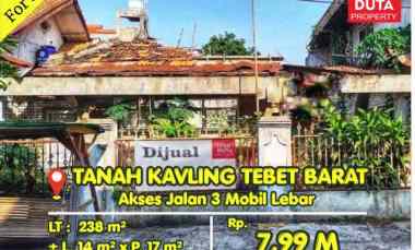 Tanah Dijual di Tebet Barat