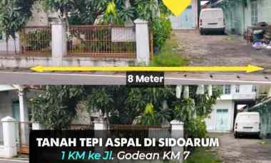 dijual tanah tepi aspal
