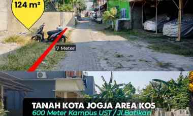 Tanah Tengah Kota Jogja Area Prospek Kos-kosan di Tahunan, Umbulharjo