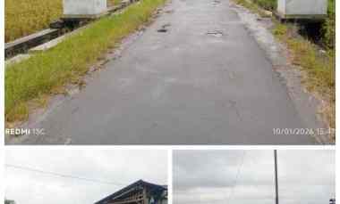 Tanah Lokasi dekat Area Wisata Ponggok Klaten 1000m2 Harga 450jt