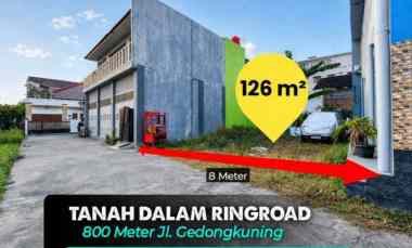Tanah di Wonocatur Area Kost dalam Ringroad Jogja 800 meter ke jl. G