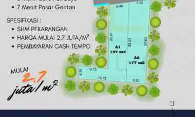 dijual tanah wonorejo dekat restoran