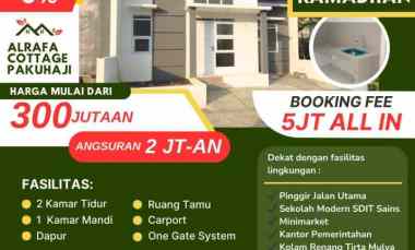Rumah Dijual di Al Raffa Cottages Paku Haji Haji Ghofur Kabupaten Bandung Barat