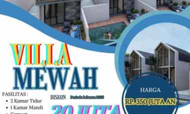 Jual Villa Pacet Luasan Tanah Besar, 350 juta-an Free SHM Kawasan Wisa