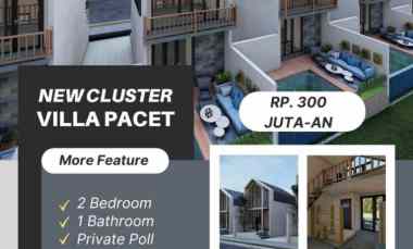 Villa Murah Lokasi Strategis, dekat Kawasan Wisata Pacet, Free SHM