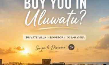 dijual villa jalan raya uluwatu pecatu