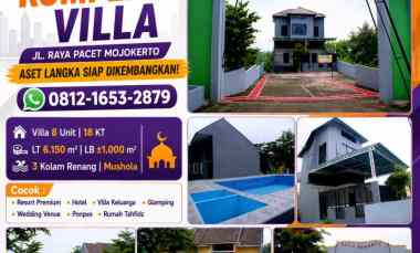 dijual villa jl raya pacet mojokerto