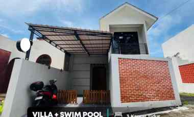Rumah Villa Sleman Jogja Swimming Pool, dekat Kampus UII Jalan Pal