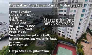 Apartemen Pantai Mutiara Jakut Tower Bunaken Posisi Hook View Cakep