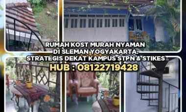 Rumah Kost Murah Nyaman di Sleman Yogyakarta. Strategis dekat Kampus S