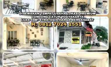 Disewakan Ruang Usaha Lokasi Premium Strategis di Condong Catur Yogya